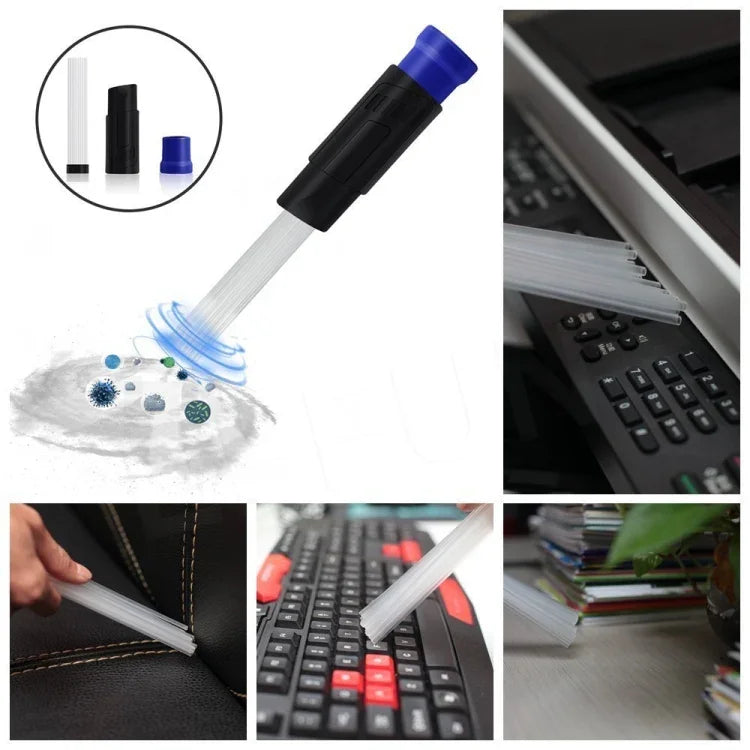 Dust Cleaner Household Straw Tubes Dust Brush Remover Portable Universal Vacuum Tools Attachment Dirt Clean, Vacuum Attachment Tool