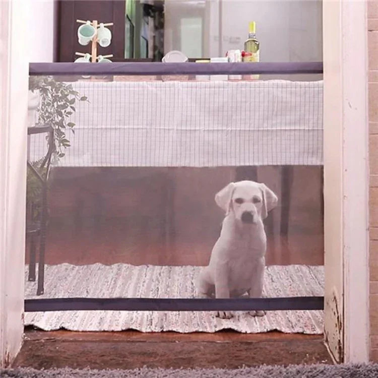 犬用ペットフェンス 携帯用折りたたみ式安全保護ドア マジックゲート 犬猫ペット用, 180cm x72cm, 110cm x72cm