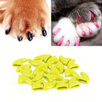 20個セット シリコン製柔らかい猫用爪キャップ／猫の足爪保護／ペット爪プロテクター／猫爪カバー、XS、S、L