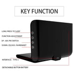 10W QI ユニバーサル多機能モバイルフォン ワイヤレス充電器 アラームクロック＆時間／カレンダー／温度表示付き、RT1 10W（ブラック）