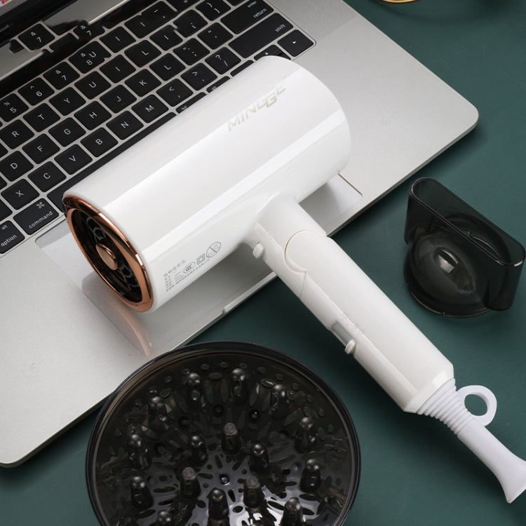 Mingge T1 Tスタイル 1800W 高出力 冷温風 速乾 折りたたみヘアドライヤー、EUプラグ、USプラグ、UKプラグ