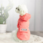 犬用レインコート フード付き四足服 防水オールインワン 小型犬用ペットレインコート、S、M、L、XL、XXL