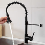 キッチン蛇口 温水・冷水タンクバルブ シンク蛇口、ブラックモデル、電気めっきモデル、ブラッシュドモデル
