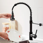 キッチン蛇口 温水・冷水タンクバルブ シンク蛇口、ブラックモデル、電気めっきモデル、ブラッシュドモデル