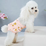 バナナ柄犬用生理パンツ 快適で通気性のあるストラップ付きペット生理パンツ、S、M、L、XL