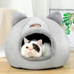 冬用半密閉暖かくベルベット製丸型ペットネスト, M 33x33x33cm, L 36x36x36cm, XL 40x40x40cm