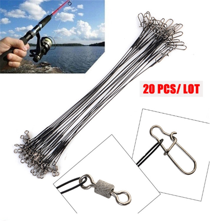 20個セットルヤ前線ワイヤーピン付きワイヤー噛み防止ワイヤー、20CM、25CM、30CM、15CM