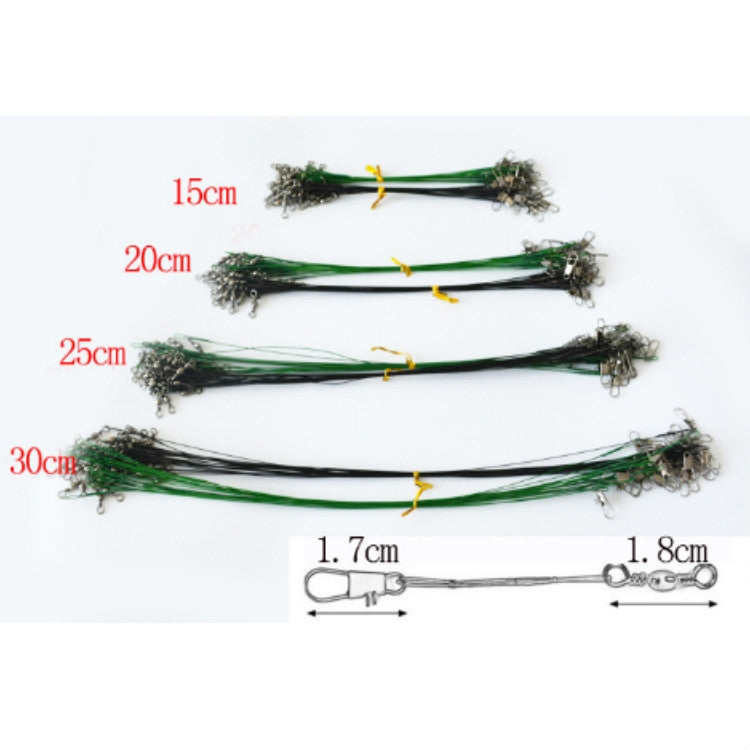 20個セットルヤ前線ワイヤーピン付きワイヤー噛み防止ワイヤー、20CM、25CM、30CM、15CM