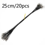 20個セットルヤ前線ワイヤーピン付きワイヤー噛み防止ワイヤー、20CM、25CM、30CM、15CM