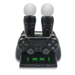 iPlay ゲームパッド充電器 多機能充電ベース PS4 / PS4 Move / PS VR 用, PS4 VR/PS VR/PS Move対応