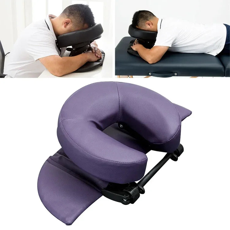 調節可能ヘッドレストフェイスピロー 家族用マッサージ美容クレードルレストパッド デスク用