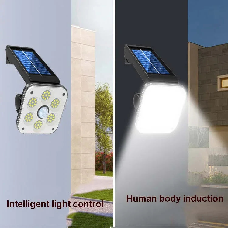 ソーラー壁掛けライト屋外防水人体感知ガーデンランプ街路灯、48 LED、54 LED、54 COB、32 LED