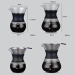 高温耐性コーヒーメーカー 200ml ストレーナー付き、400ml ストレーナー付き、200ml ストレーナーなし、400ml ストレーナーなし