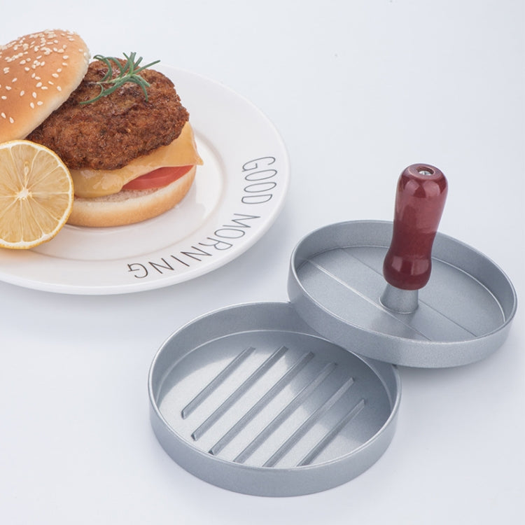 バーガーミートプレス 肉パティ成形器 バーガーメーカー、1個 ブラウンハンドル
