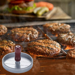 バーガーミートプレス 肉パティ成形器 バーガーメーカー、1個 ブラウンハンドル