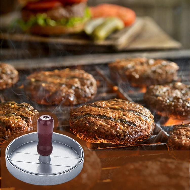 バーガーミートプレス 肉パティ成形器 バーガーメーカー、1個 ブラウンハンドル