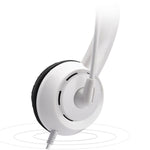DANYIN DT326 ヘッドマウントデスクトップコンピュータ 子供用学習有線ヘッドセット マイク付き ケーブル長さ: 1.8m DT326 3.5mm 二穴 白 DT326 3.5mm 二穴 黒 DT326 シングルホール 四段階 白 DT326 シングルホール 四段階 黒