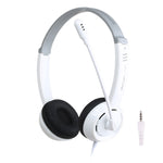 DANYIN DT326 ヘッドマウントデスクトップコンピュータ 子供用学習有線ヘッドセット マイク付き ケーブル長さ: 1.8m DT326 3.5mm 二穴 白 DT326 3.5mm 二穴 黒 DT326 シングルホール 四段階 白 DT326 シングルホール 四段階 黒