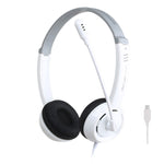 DANYIN DT326 ヘッドマウントデスクトップコンピュータ 子供用学習有線ヘッドセット マイク付き ケーブル長さ: 1.8m DT326 3.5mm 二穴 白 DT326 3.5mm 二穴 黒 DT326 シングルホール 四段階 白 DT326 シングルホール 四段階 黒