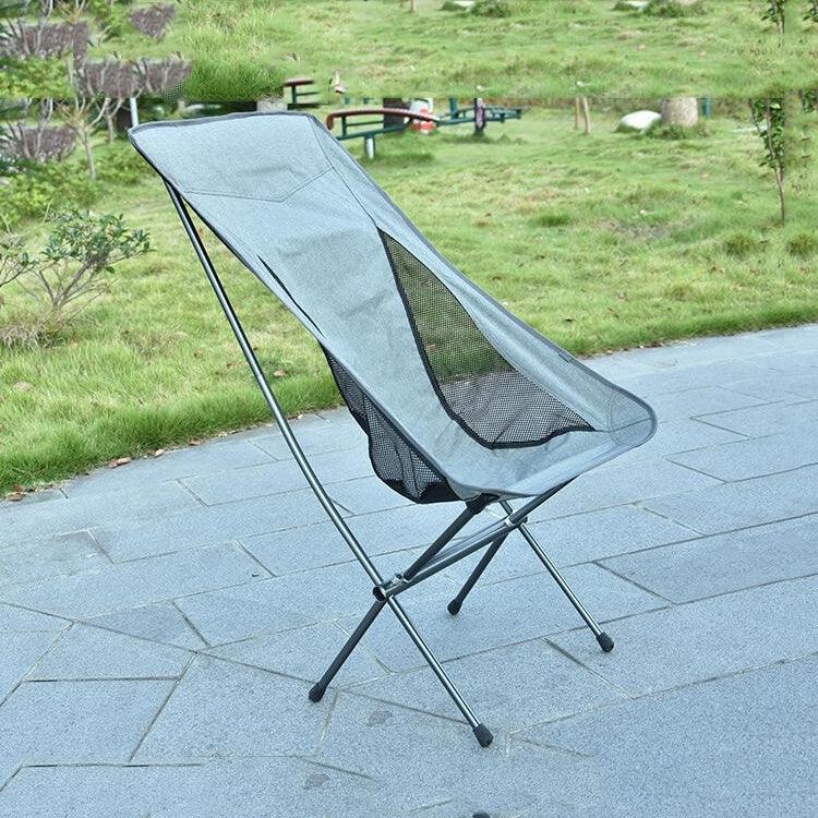 屋外携帯用折りたたみチェア 超軽量アルミ合金 ムーンキャンプビーチチェア、ライスグレー表面-赤背景、ブラック表面-赤背景、ブラック表面-青背景