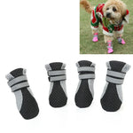 4-in-1 ペットシューズ 犬用ウォーキングシューズ 小型犬用ペット用品、S、M、L、XL