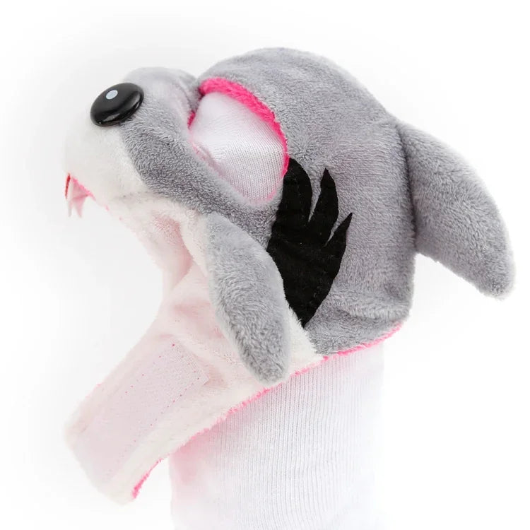 柔らかい猫用ヘッドギア 猫犬兼用クロスドレス ペット帽子, XS, S, M, L