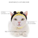 柔らかい猫用ヘッドギア 猫犬兼用クロスドレス ペット帽子, XS, S, M, L