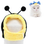 柔らかい猫用ヘッドギア 猫犬兼用クロスドレス ペット帽子, XS, S, M, L