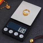 高精度電子スケール ミニポータブルジュエリー・医薬品スケール、500g/0.1g、100g/0.01g、200g/0.01g、300g/0.01g、500g/0.01g、1000g/0.1g