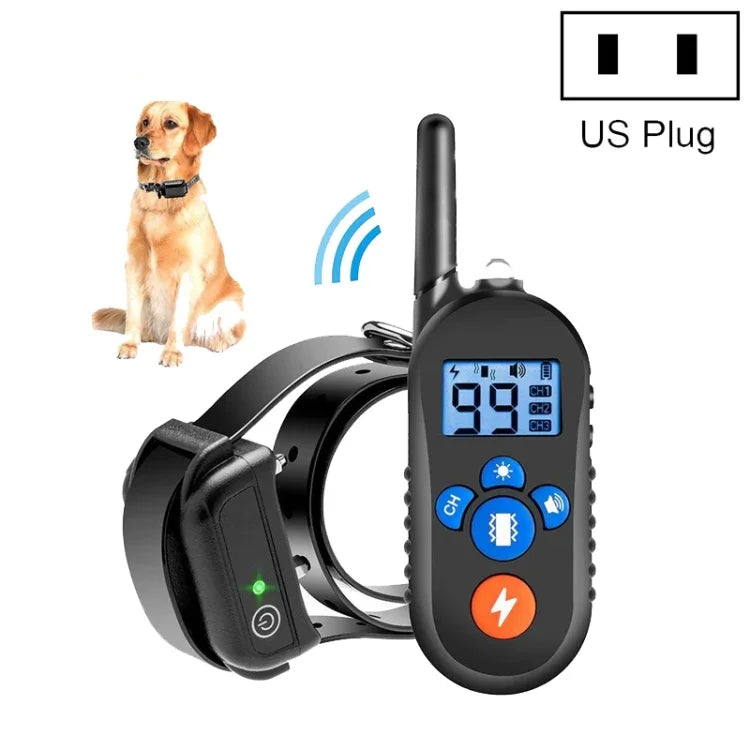 800m リモートコントロール 電気ショック バークストッパー 振動警告 ペット用品 電子防水首輪 犬のトレーニングデバイス, 556-1, 556-2, 556-3