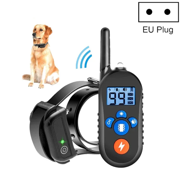 800m リモートコントロール 電気ショック バークストッパー 振動警告 ペット用品 電子防水首輪 犬のトレーニングデバイス, 556-1, 556-2, 556-3
