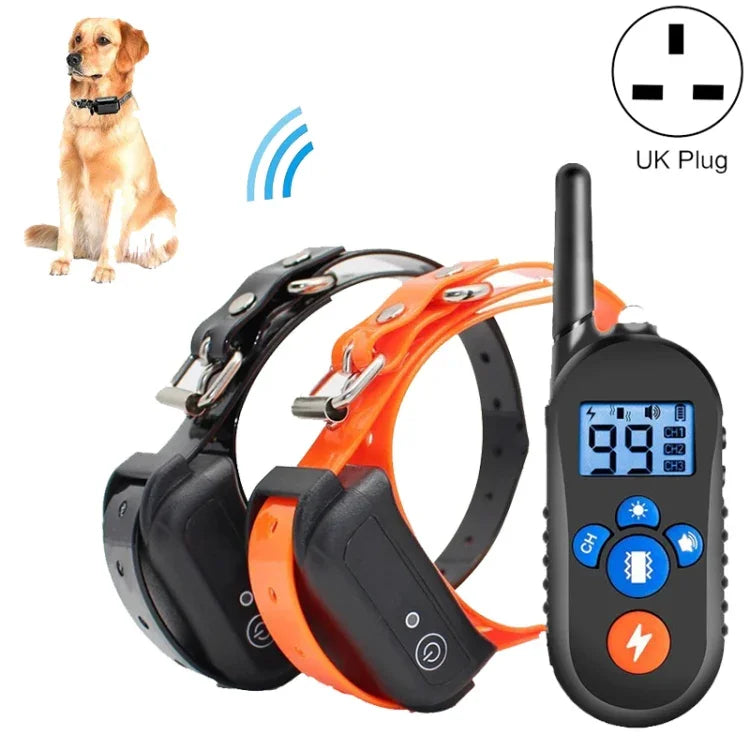 800m リモートコントロール 電気ショック バークストッパー 振動警告 ペット用品 電子防水首輪 犬のトレーニングデバイス, 556-1, 556-2, 556-3