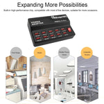 100-240V USBインターフェース スマート高速充電 デジタル電子充電器 多機能充電器、USプラグ、10ポート、12ポート