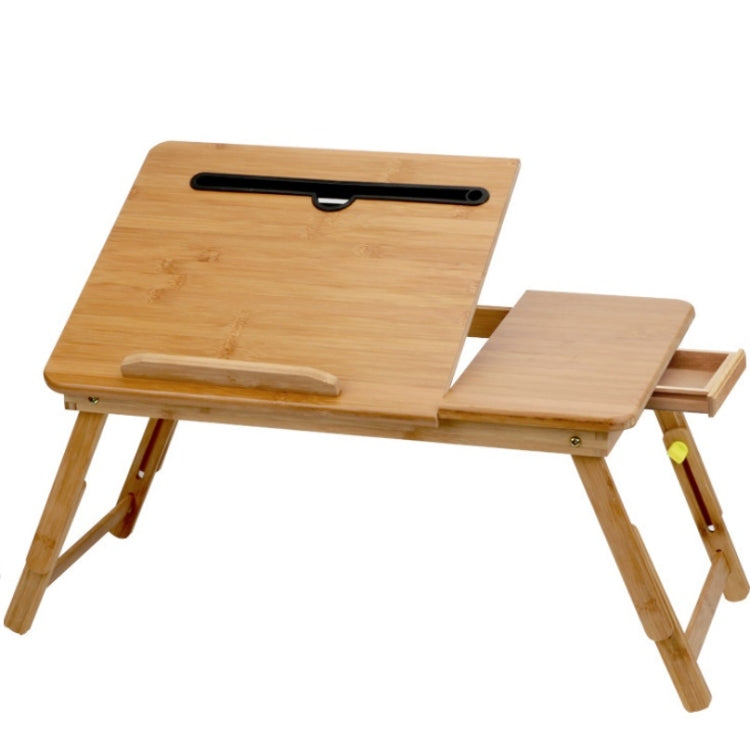 折りたたみラップトップデスクベッドカードスロットリフティングタイプレイジーコンピュータデスク、小（50cm）引き出し付き、中（54cm）引き出し付き、大（72cm）引き出し付き