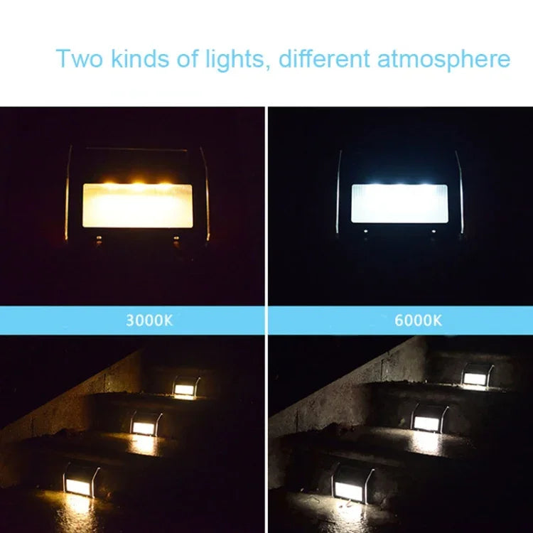 2個セットソーラーステンレス製3 LED階段壁掛けランプ屋外ガーデンフェンスライト、3 LED / 2個セット