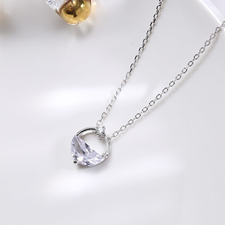 S925スターリングシルバー クリアスプリングウォーターネックレス バレンタインデーアクセサリー