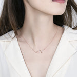 S925スターリングシルバーネックレス レディースECGアクセサリーネックレス