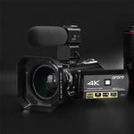 ORDRO AC3 3.1インチIPSスクリーン 4KフルHD 13MP ナイトビジョン WiFi ライブビデオカメラ DVデジタルカメラ、標準、標準 + マイク、標準 + マイク + ハンドヘルドスタンド、標準 + マイク + 補助光