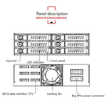 OImaster MR-6601 6ベイ光学ドライブハードディスクボックス、MR-6601