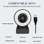 X98 USBドライブ不要 HD補助光カメラ マイク付き、720P、1080P、2Kオートフォーカス