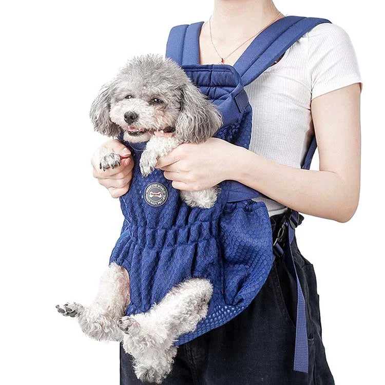 Doglemi ペットお出かけバックパック 犬用ショルダーチェストバッグ 通気性メッシュ 犬猫用バッグ、M、L