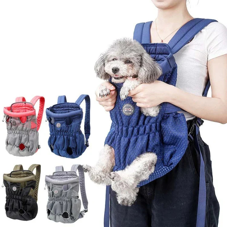 Doglemi ペットお出かけバックパック 犬用ショルダーチェストバッグ 通気性メッシュ 犬猫用バッグ、M、L