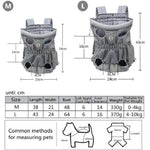 Doglemi ペットお出かけバックパック 犬用ショルダーチェストバッグ 通気性メッシュ 犬猫用バッグ、M、L