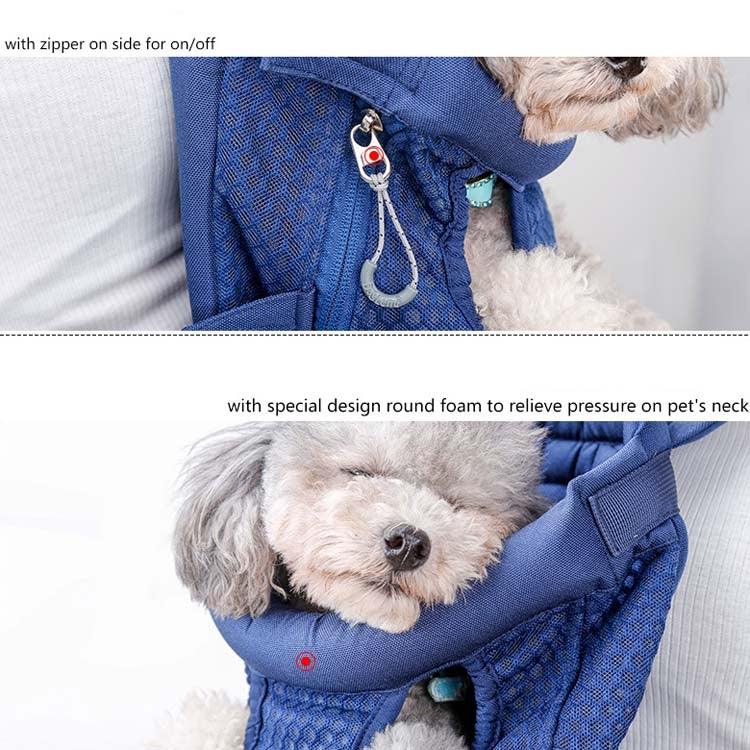 Doglemi ペットお出かけバックパック 犬用ショルダーチェストバッグ 通気性メッシュ 犬猫用バッグ、M、L