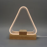 USB Simple Study Desk Lamp LED Acrylic Night Light