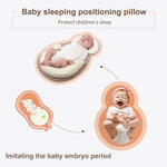 ベビーピロー 新生児用マットレス枕 赤ちゃん睡眠用ポジショニングパッド 平らな頭形状防止 転倒防止枕