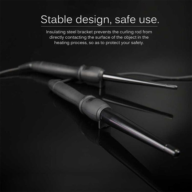 LCD円錐型カールアイロン 単管 セラミックグレーズ パールフラワーコーン 19mm EU、25mm EU、25mm US、19mm US、32mm EU
