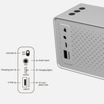 F2 ミニワイヤレスコンピューターカードサブウーファーBluetoothスピーカー、ブラック、シルバー