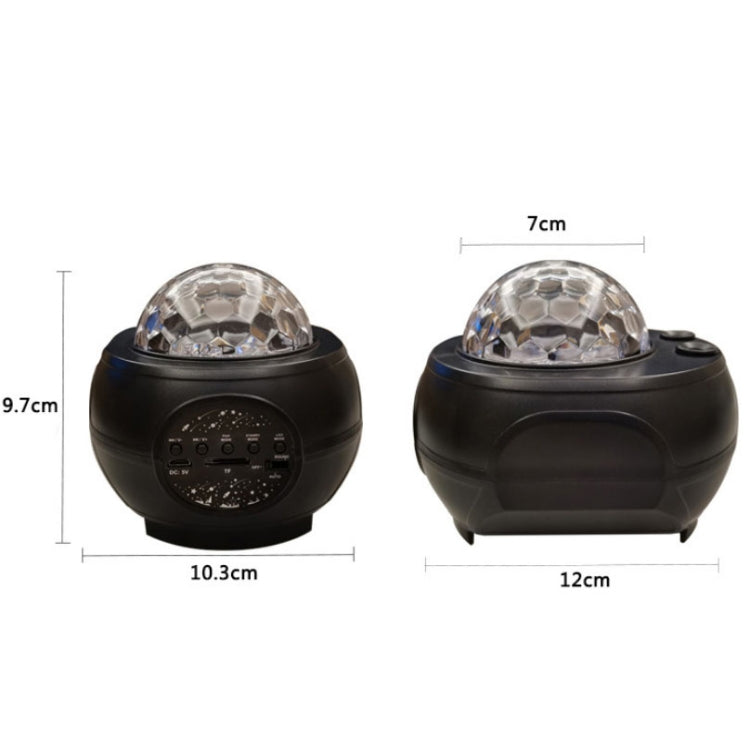 M2 8W クリスマス星空レーザー投影雰囲気ライト 回転星空動的水模様睡眠ライト、USB、バッテリー