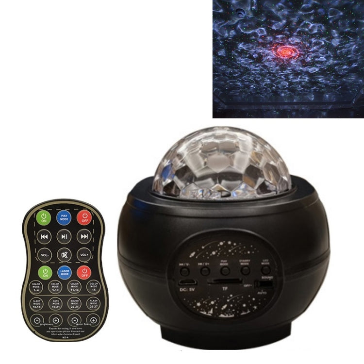 M2 8W クリスマス星空レーザー投影雰囲気ライト 回転星空動的水模様睡眠ライト、USB、バッテリー